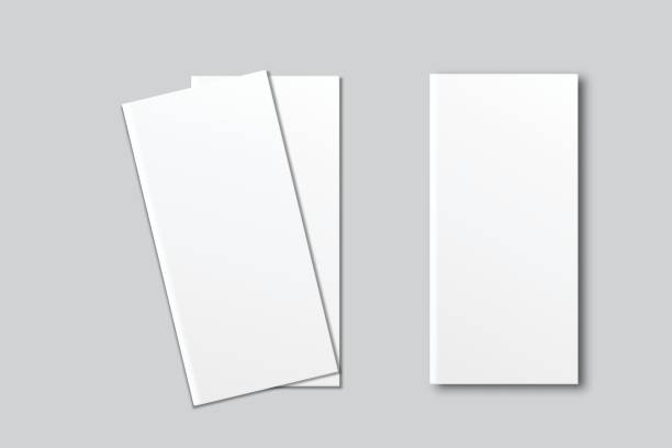 istock Open Leaflet, bi fold mockup template .Blank paper, thank you card, notecards, note paper, greeting card, wedding invitation, postcard, brochure or any creative work for presentation of your design 2196846658