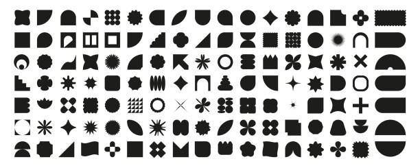geometric shapes - form stock-grafiken, -clipart, -cartoons und -symbole