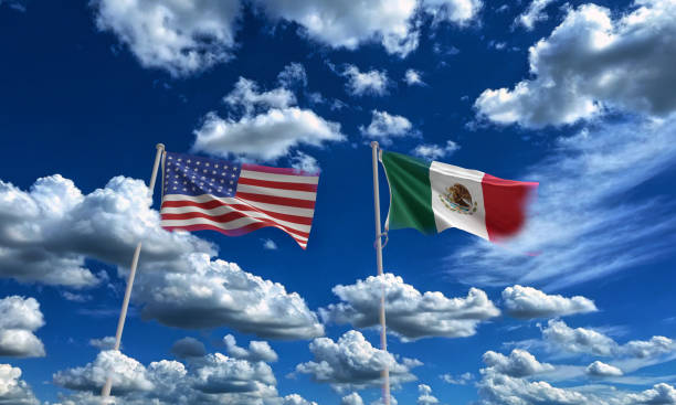 istock usa united state america mexico flags 2196850717
