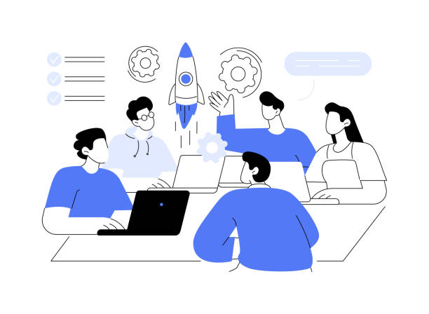 startup akcelerátor izolované kreslené vektorové ilustrace. - nová firma stock ilustrace