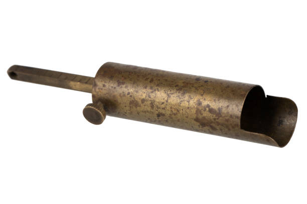 istock Antique black powder measure for loading cartridge. 2196852718