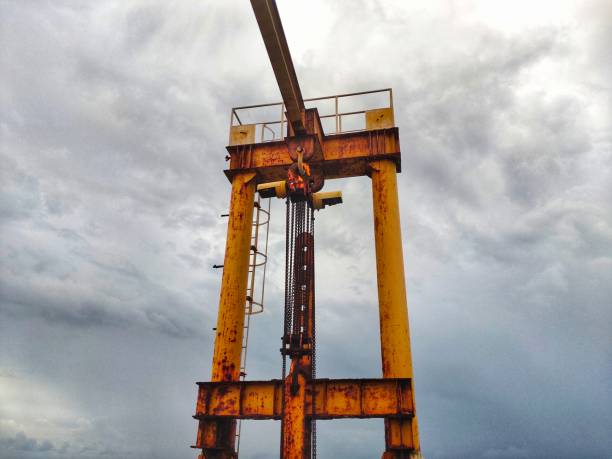 a ferry port on an island that is abandoned because there are rarely any ships operating