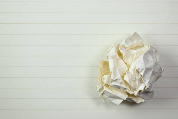 istock round lump paper on line paper texture background,  blank sheet notebook 2196854599