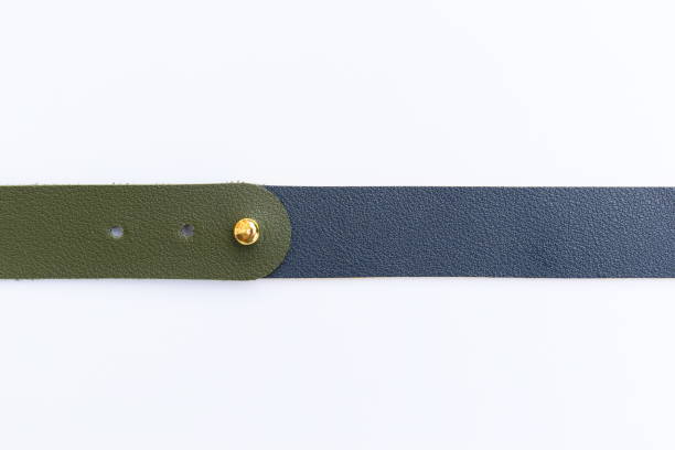 istock dark green and blue leather strap isolated on white background 2196855089