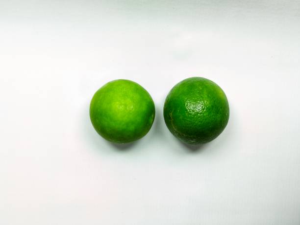 Green lemon with a burst of freshness