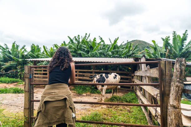 Female farmer at her ranch