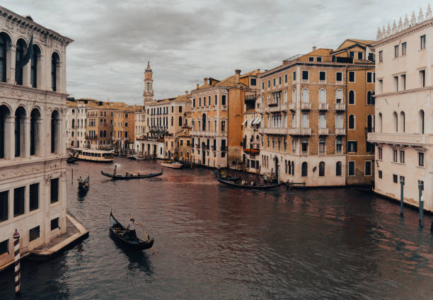 Romantic Gondolas on the Grand Canal – Venice, Italy