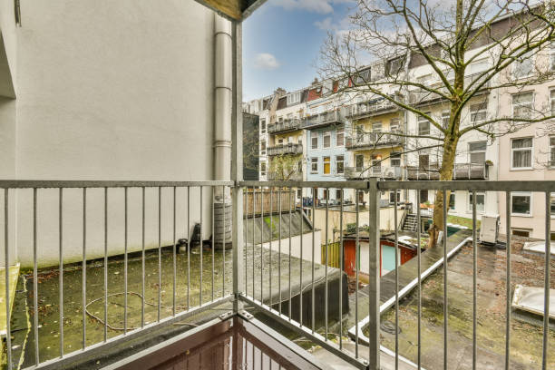 istock A small balcony in a modern apartment 2196867661