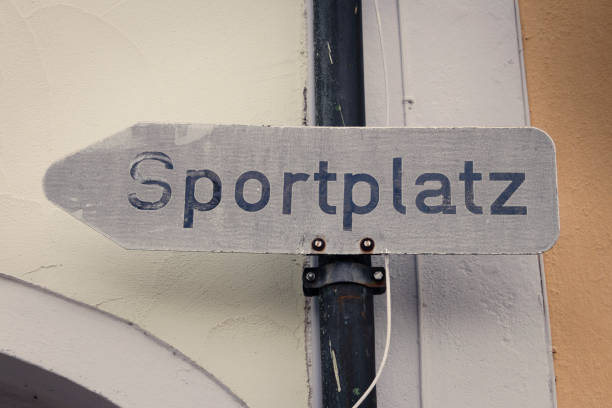 signpost to sports field