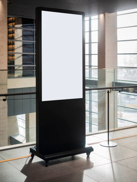 istock Mock up Digital Media advertisement Blank screen Indoor Public building 2196870010