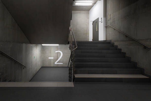 istock staircase underground level parking real estate concrete interior 2196872431