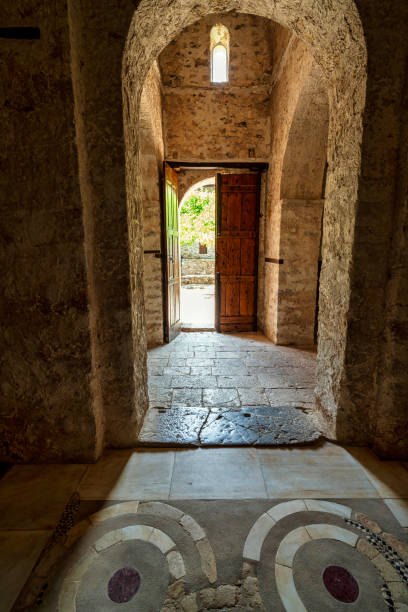 istock Stone Archway and Open Doorway at Andromonastiro 2196874592