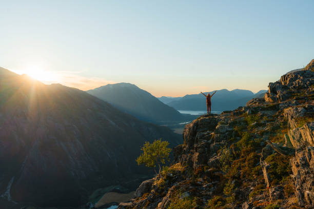 istock Woman exploring the great outdoors in remote location in Norway 2196875205
