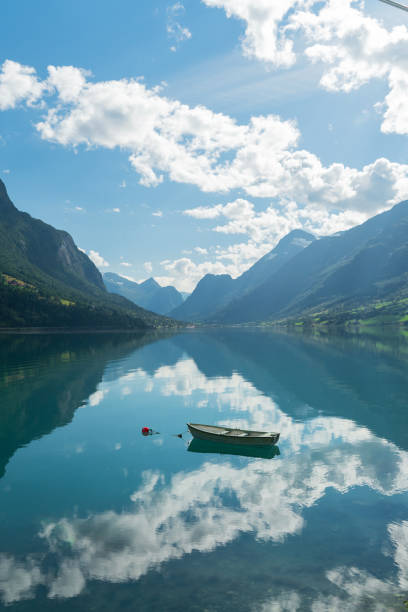 istock Boat on idyllic turquoise lake in Norway 2196875832