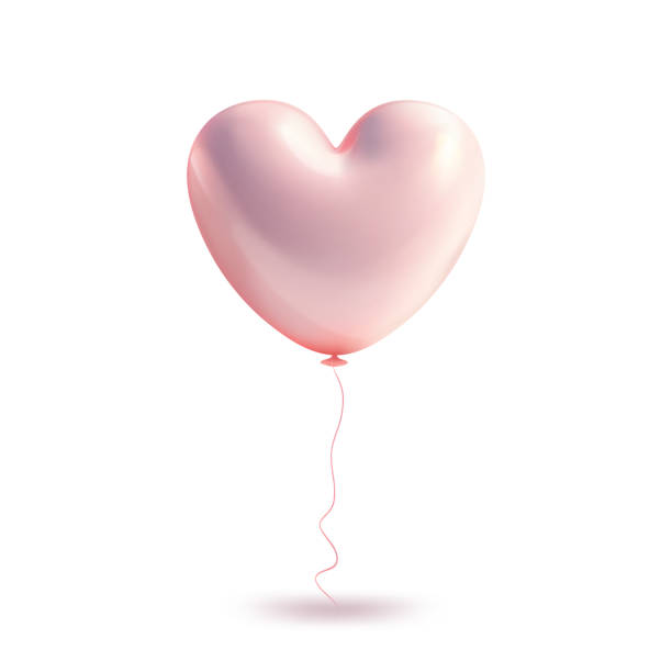 istock Balloon in the form of a heart, pink color 2196876304