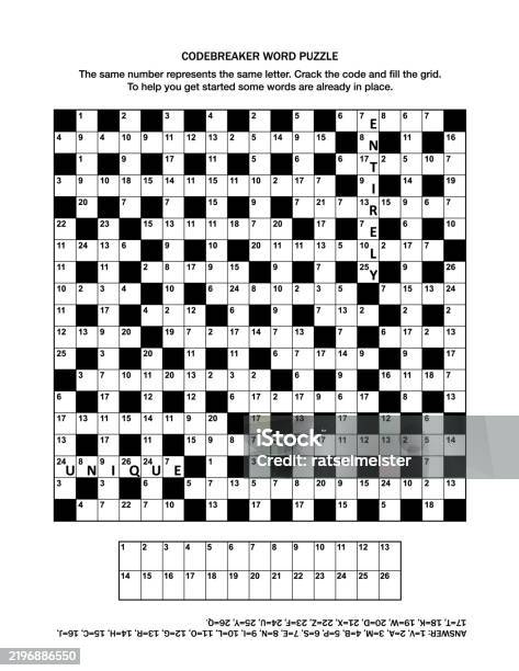 Knowledge Base Puzzle Puzzle Page With Codebreaker Word Game Or Crossword Puzzle General ...