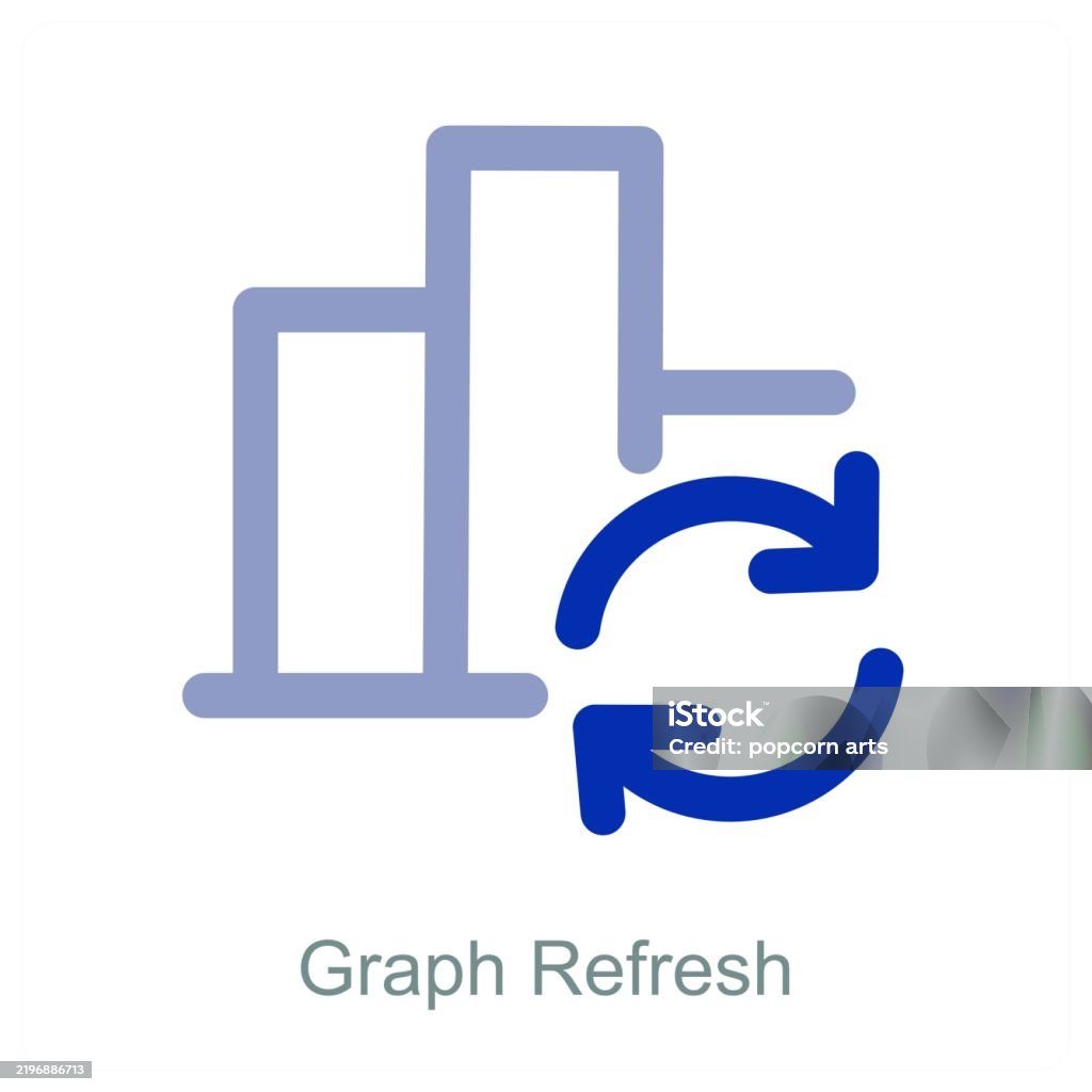 Graph Refresh Stock Illustration - Download Image Now - Chart, Data ...