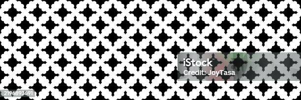 Horizontal Seamless Of Modern Black Sharp Crossed Shape Design For ...