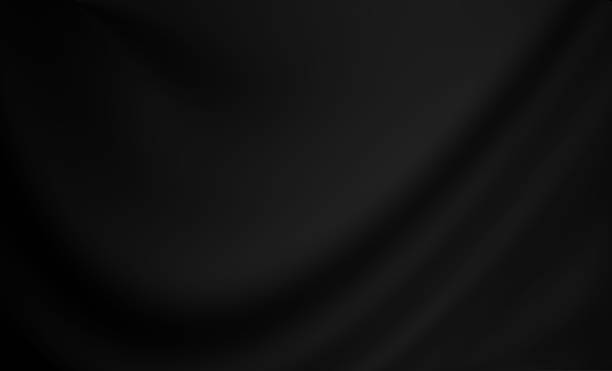 istock Black curtain or fabric wave. Luxury abstract background in isolated and copy space. 2196894772