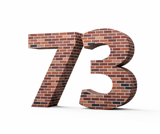 istock Bricks Wall Number Seventy Three 73 Digit Made Of Colored Wall Of Bricks 3D Illustration 2196896048