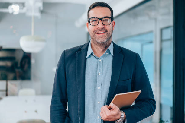 istock Confident businessman in modern office. 2196896401