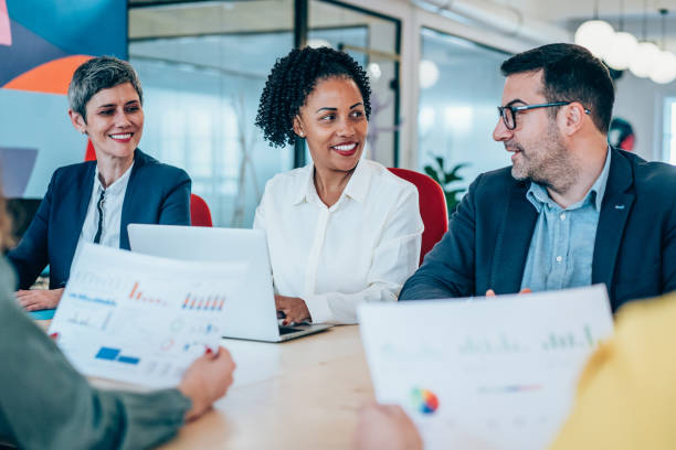istock Business persons on meeting in the office. 2196896454