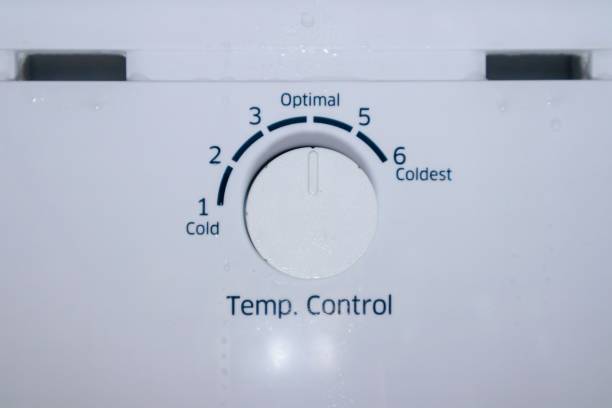 istock Refrigerator temperature control knob to adjust the level of coldness 2196899545