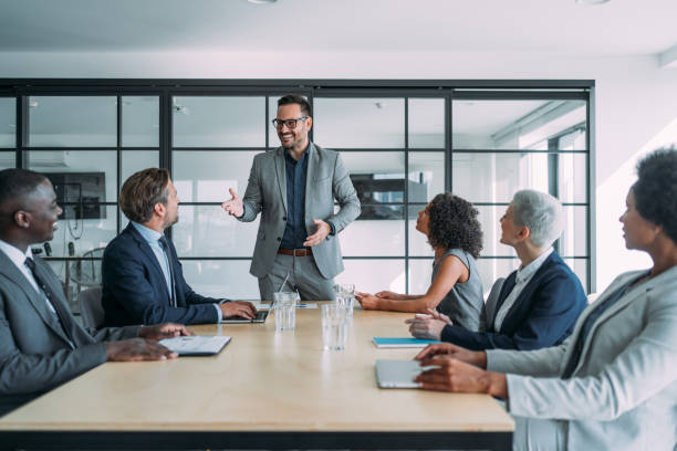 istock Business persons on meeting in the office. 2196901156