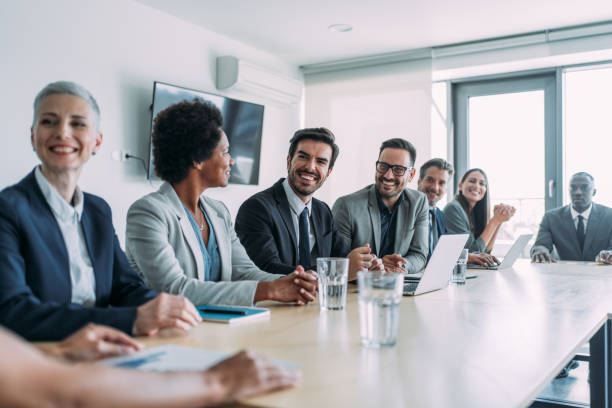 istock Business persons on meeting in the office. 2196901182