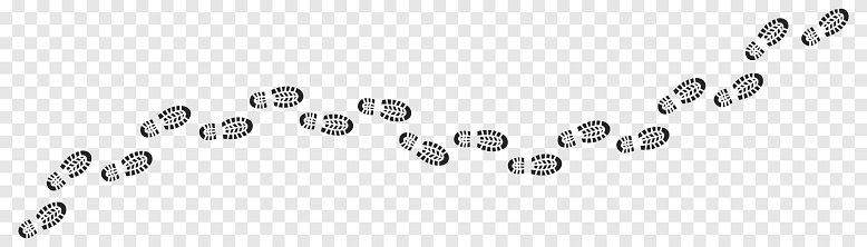Step Footprints Paths Footstep Prints And Shoe Steps Shoe Tread ...