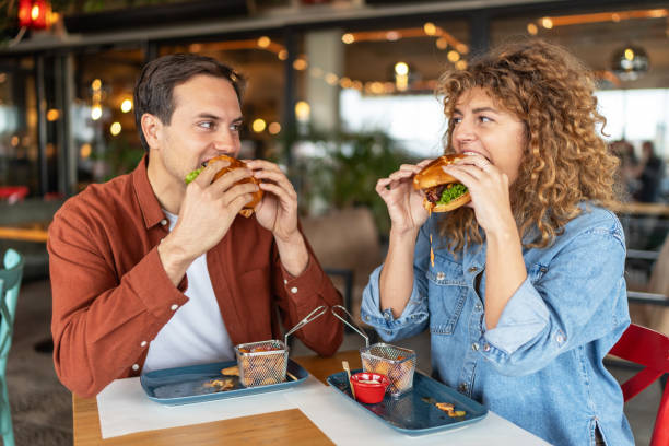 istock Happy couple in the restaurant 2196909542