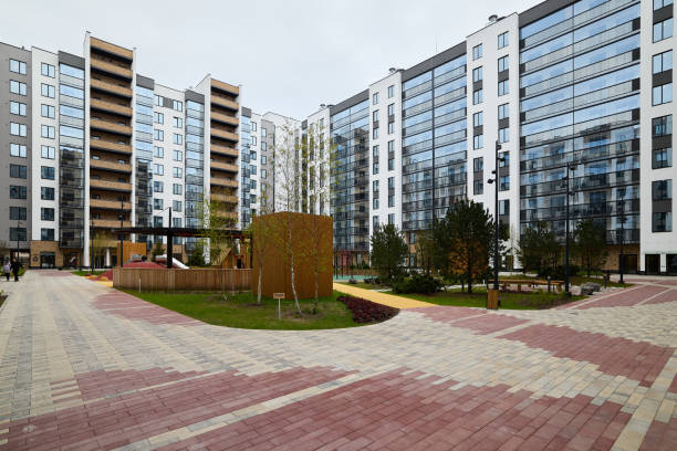 istock This is a Modern Residential Complex that features a vibrant Outdoor Play Area for children 2196913800