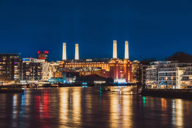 istock Battersea power station illuminating london's skyline at night 2196917854
