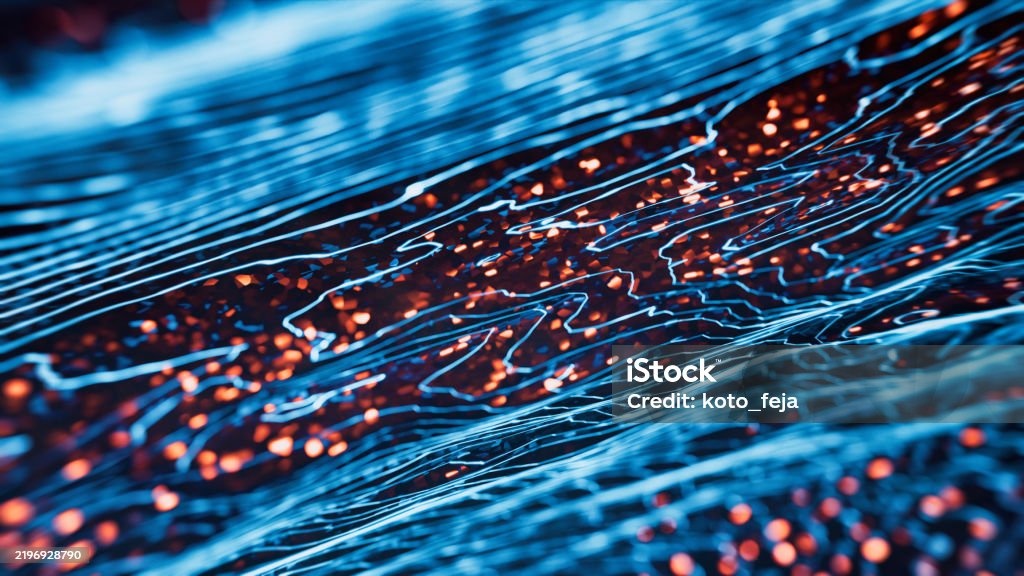Quantum Interference Example Quantum Wave Interference Visualization Stock Photo - Download Image ...