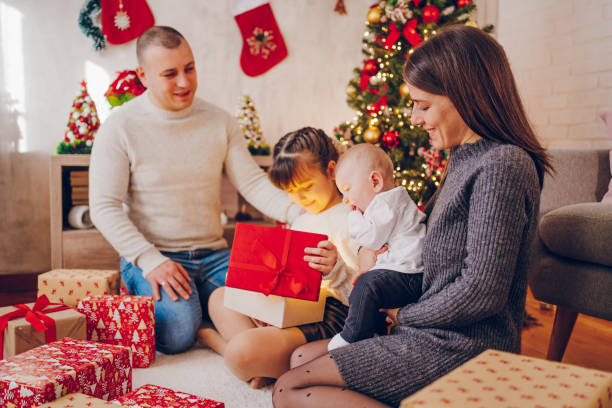 istock Happy family for New Year 2196932718