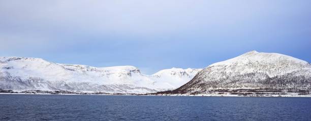 istock Snow capped mountains in artic sea 1 2196932825