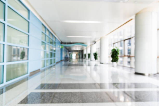 Entrance hall of modern office building.