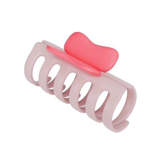 istock A rendering of a hair crab. A hair clip to create a hairstyle. Vector 3d illustration on isolated white background 2196946592