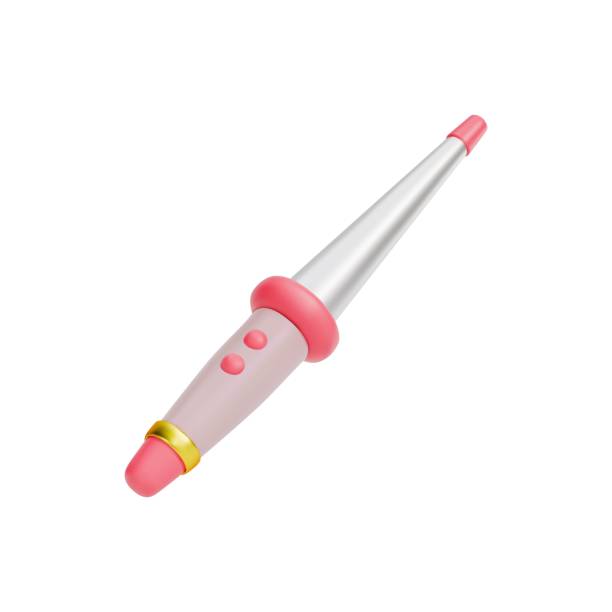 istock Render of cone hair flat iron. modern look. Vector 3d illustration on isolated white background 2196946775