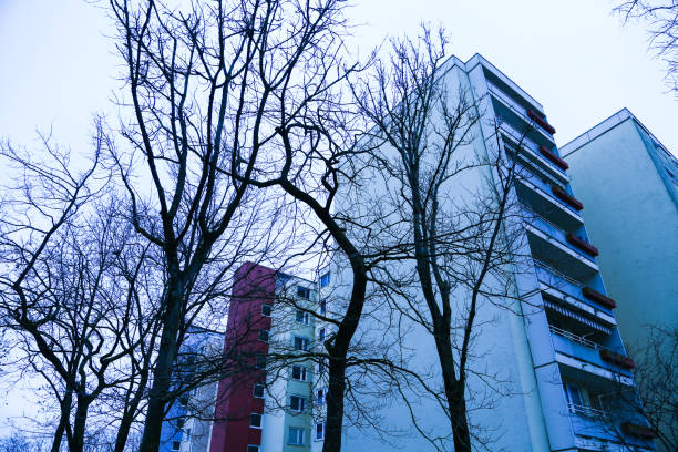 skyscraper in Germany, apartment, architecture, blue sky