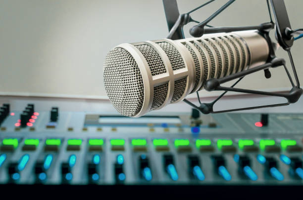 istock Professional microphone and sound mixer 2196957611