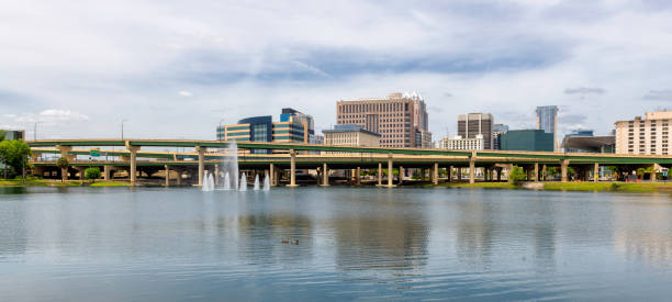 istock Orlando downtown skyline at sunset, Orlando, Florida 2196970487