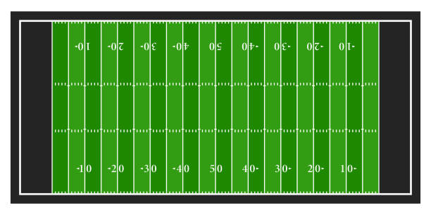 istock Top view american football field diagram 2196971362