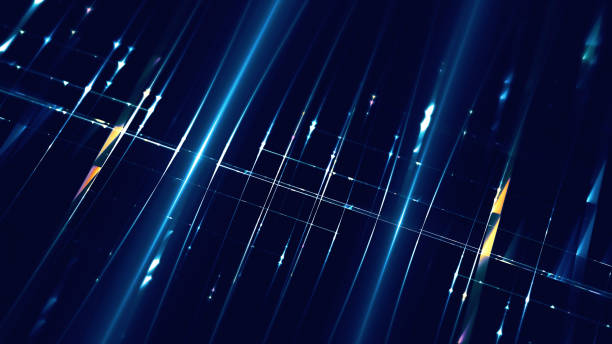 istock Big Data Center Internet Cable Abstract Fiber Optic LED Light Laser Maze WEB3 Futuristic Technology Network Server Connection 5G Communication Navy Blue Neon Colorful Pipe Arrow Smart Grid Pattern Pipeline Motion 16x9 Format Fractal Fine Art 2196972975