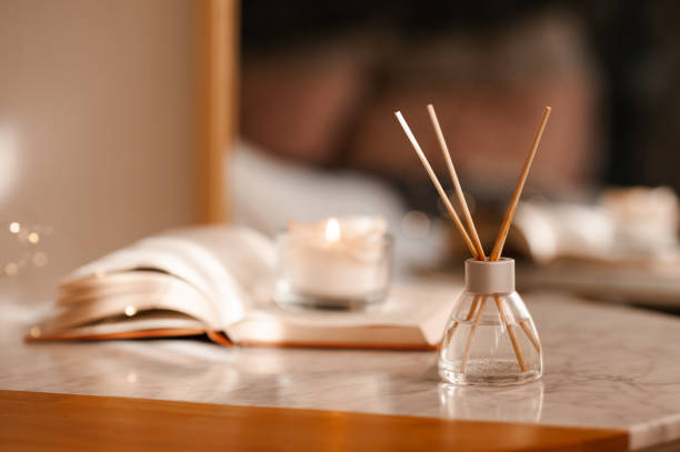 istock Home perfume in glass bottle 2196975937