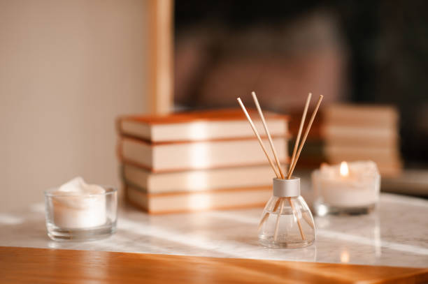 istock Scented candle with books 2196976001