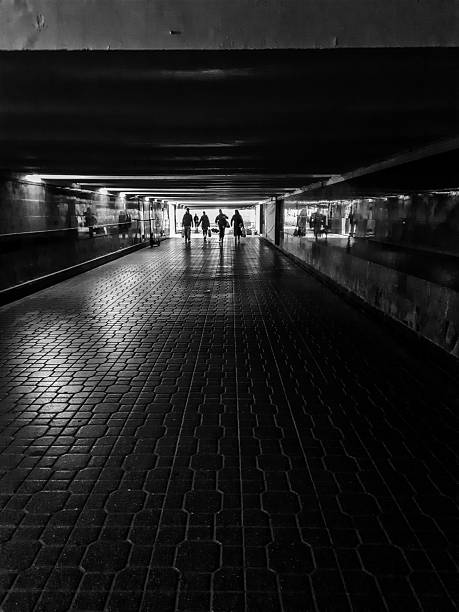 istock Black and white photograph of an underpass 2196978499