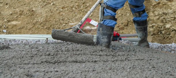 istock Manual spreading of concrete in a form 2196981341