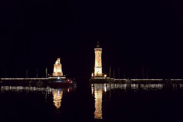 istock Lindau Harbour at night, in Bavaria, Germany 2196984236