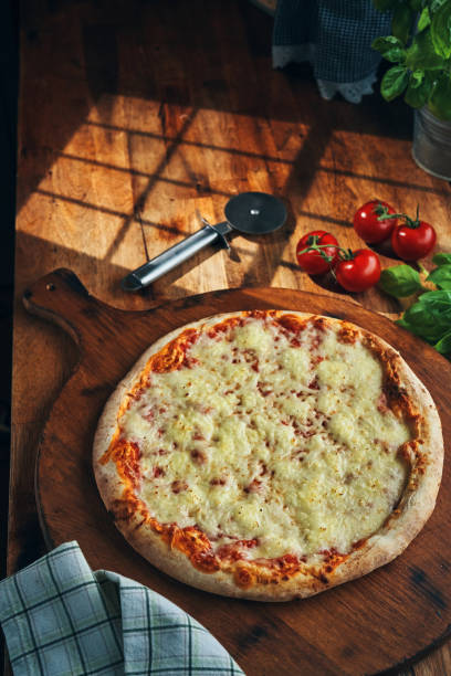 Pizza Margharita with Fresh Basil